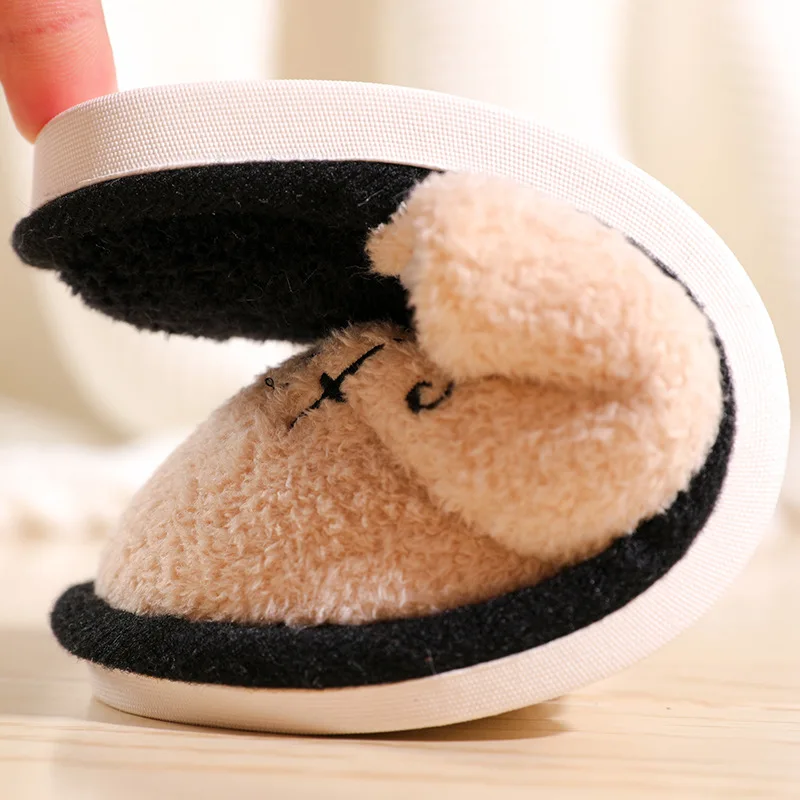 

Fashion Winter Women Shoes Slippers Short Plush Soft Indoor Man Comfy For Male Big Size Memory Foam Non-Slip High Quality