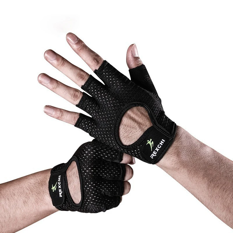 Перчатки для тренажерного зала фитнеса мужчин женщин занятий спортом на