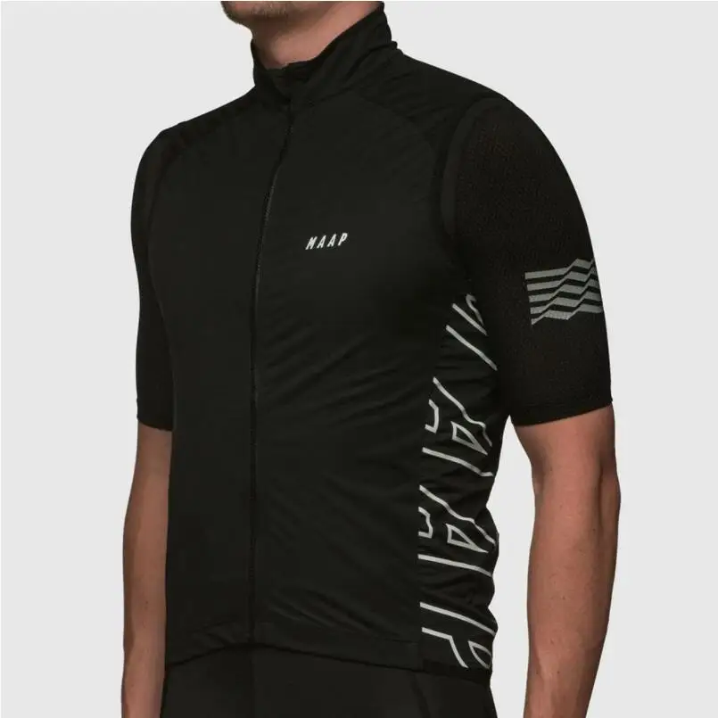 MAAP ветрозащитный жилет для мужчин велосипедная Джерси легкая дышащая сетчатая