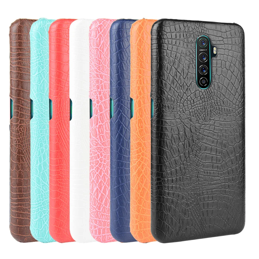 Для OPPO Reno Ace чехол Роскошная Обложка на заднюю панель из искусственной кожи