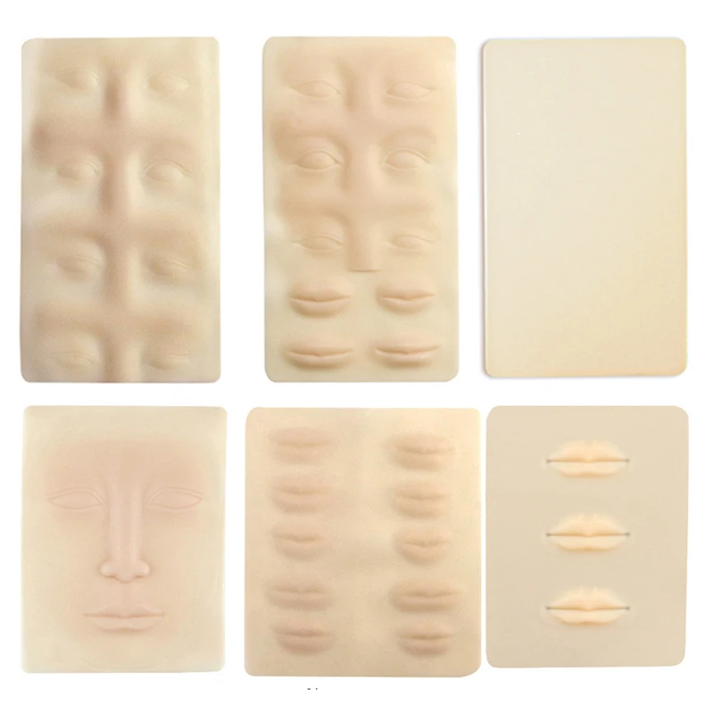 1 шт. Высококачественная силиконовая тренировка 3D кожи Перманентная поддельная