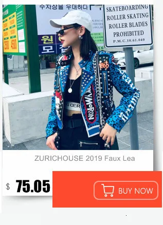 ZURICHOUSE новая куртка из искусственной кожи женская модная черная мотоциклетная куртка Короткая байкерская куртка из искусственной кожи мягкая женская куртка