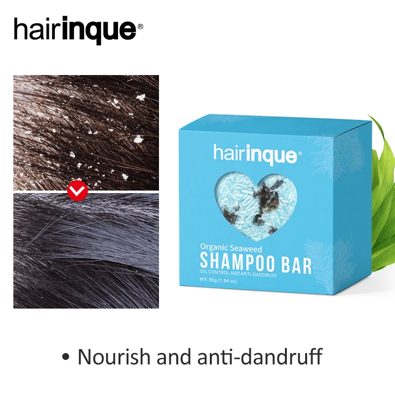 HAIRINQUE органические морские водоросли 100% чистые ручной работы шампунь с холодной
