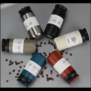 Термосы с двойными стенками из нержавеющей стали, термос в японском стиле Харадзюку, термос с термоизоляционной чашкой, 350 мл