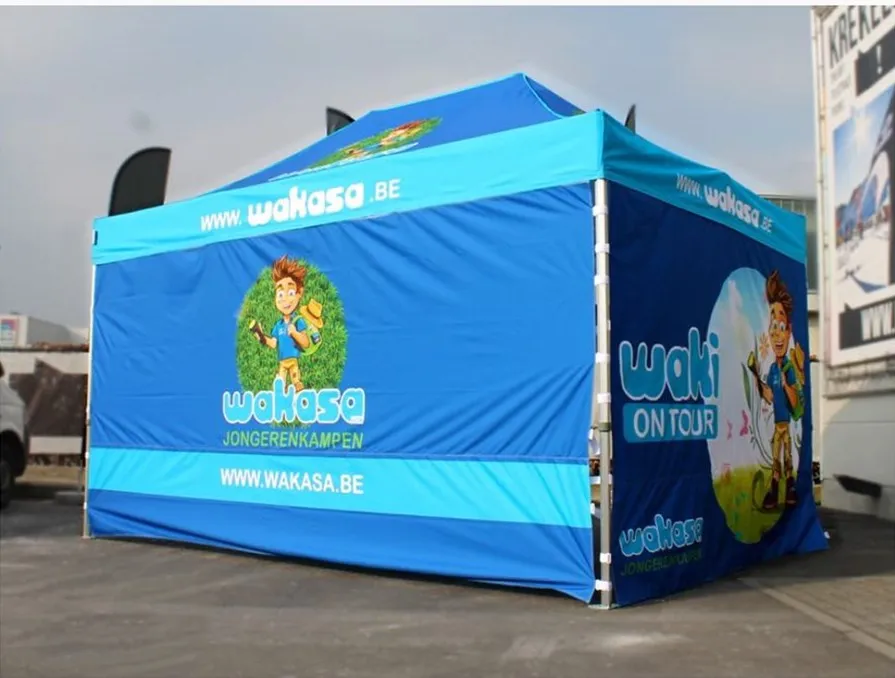 

Square 40mm 3 x 4.5m Fully Dye-sublimation Printed Sun Shelter Party Pop Up Marquee Tent Canvas Tarpaulin Pavilion Outdoor Tents