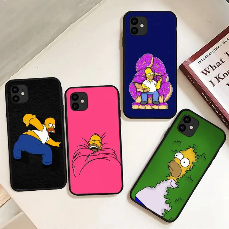 

Homer J-SImPsoN S-Simpsoning Phone Case for iphone 12 13 Mini SE 2020 6 6S Plus 7 8 Plus X XR XS 11 Pro Max Fundas Coque cover