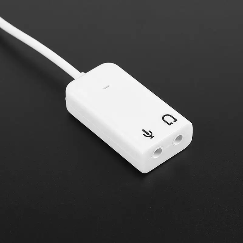 

USB Stereo Audio Adapter Splitter 3.5mm Jack Headphone Splitter Earphone Microphone Connector Converter for Laptop PC Speaker