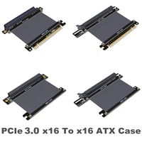 2021 new pcie 3 0 x16 to x16 riser extension cable rtx 3090 graphics card gen4 extender atx chassis pci express 3 0 gpu adapter
