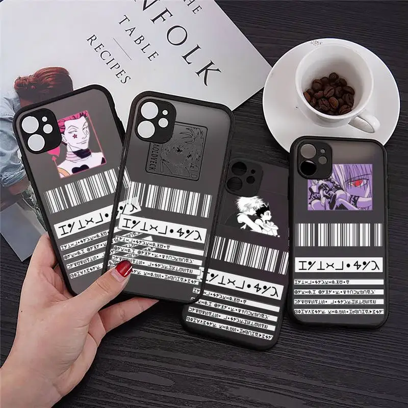 

Hunter x Hunters Phone Case Transparent Matte for iPhone 7 8 11 12 s mini pro X XS XR MAX Plus Clear mobile bag iphone 12 case