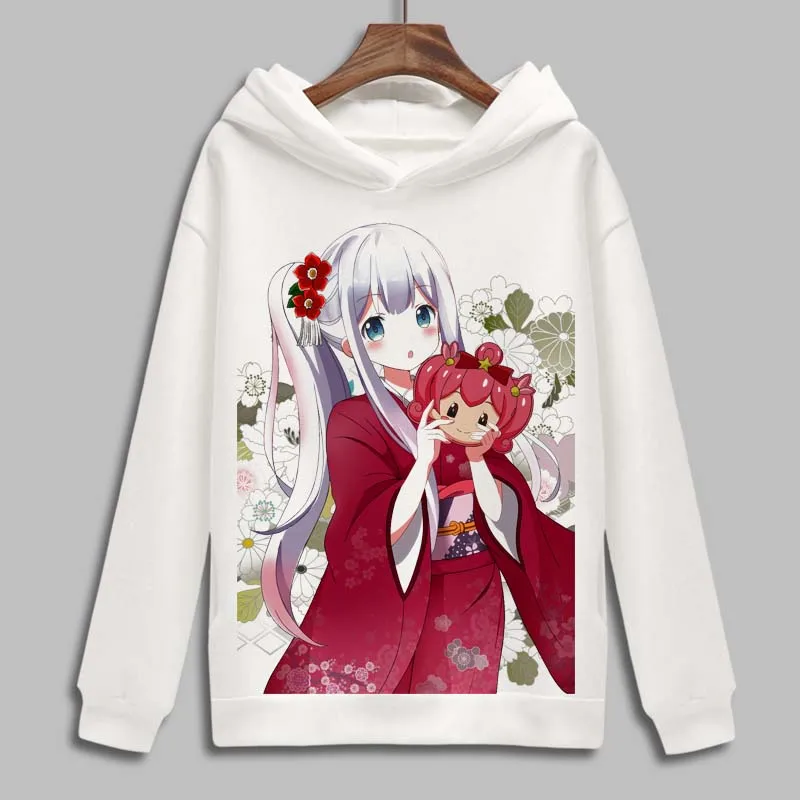 Худи Izumi Sagiri для косплея аниме Ямада эльф толстовки с мультяшным принтом