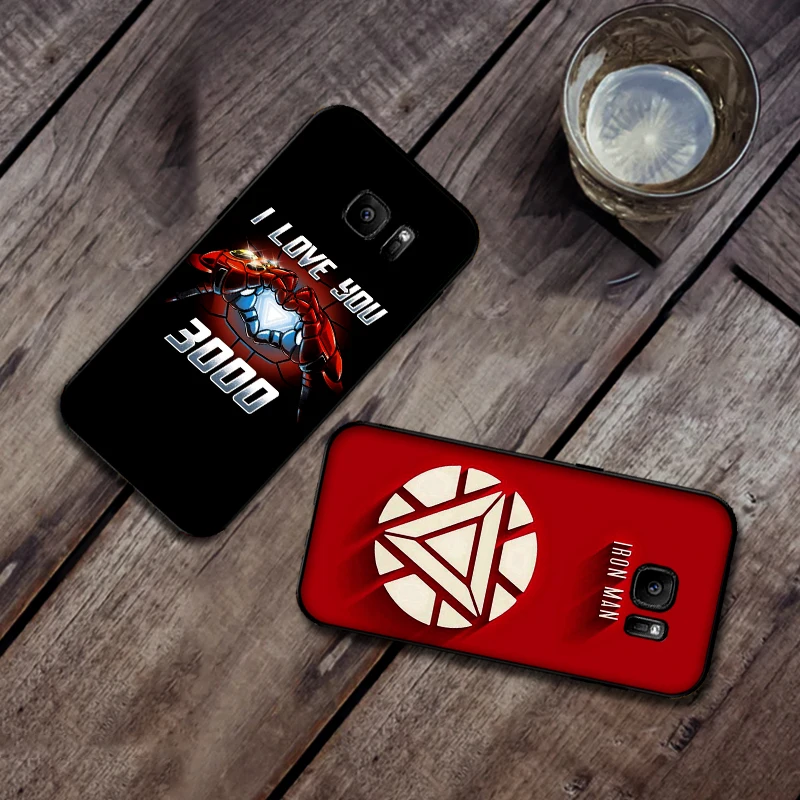 Мягкий силиконовый чехол для телефона super hero iron man Samsung Galaxy S6 S8 Edge S7 S9 Plus S10 S10E Note 9 8 |