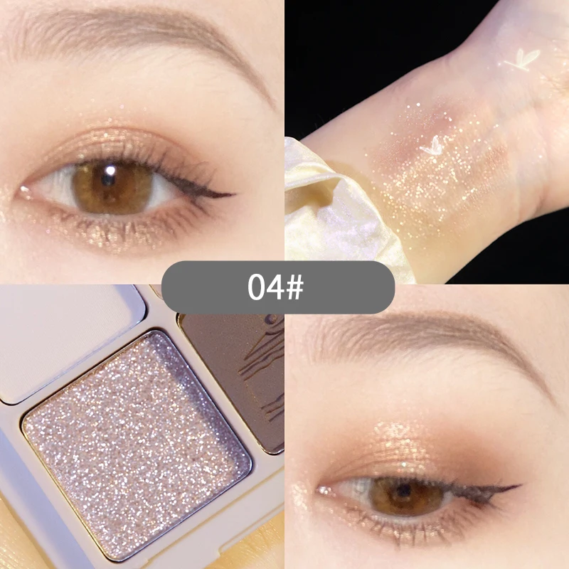 

Makeup Eyeshadow Pallete Makeup Brushes 4 Color Shimmer Pigmented Eye Shadow Palette Make Up Palette Maquillage