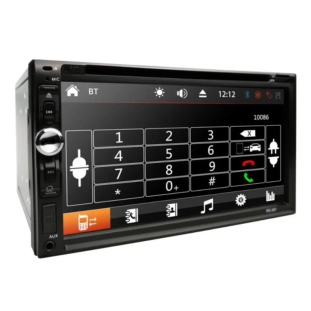 

Универсальный Автомобильный мультимедийный плеер, MP5-плеер с 7-дюймовым сенсорным экраном, USB, Bluetooth, FM/USB/AUX, с функцией Mirror Link, типоразмер 2 Din