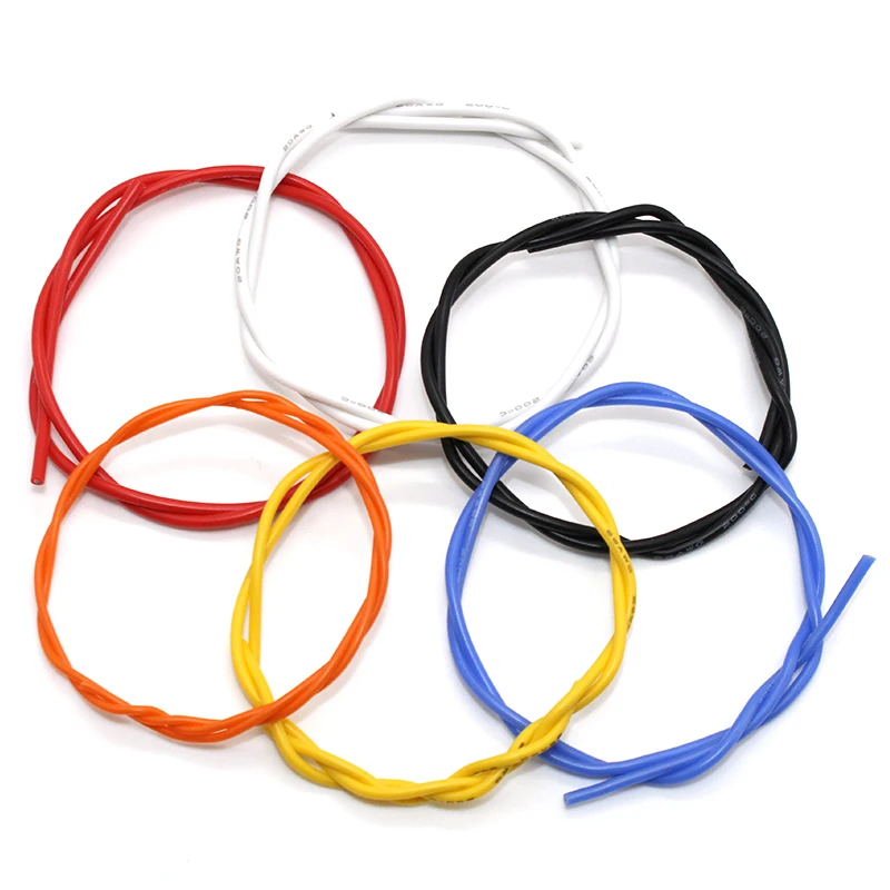 10 м термостойкий кабель провод мягкий силиконовый 20AWG 22AWG 24AWG 26AWG 28AWG 30AWG