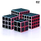 Qiyi углеродного волокна Cube Magic 2x2x2 3x3x3 Скорость Cube 4x4x4, 5x5x5, косой SQ-1 пирамиды Cube X-CUBE лист головоломки Neo Cubo Magico