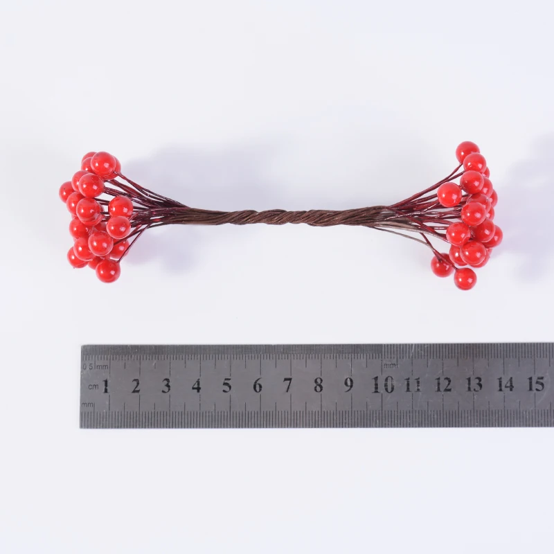 25 шт./лот тычинки с двойной головкой искусственные цветы для рукоделия домашний