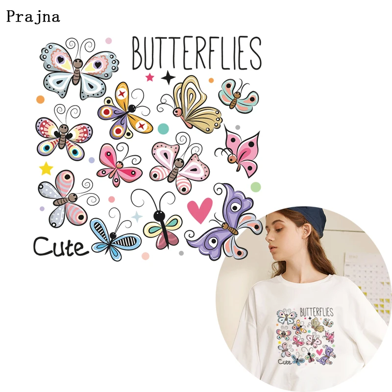 Симпатичные комбинированные Переводные мини Патчи С Рисунком бабочки|Заплатки| |