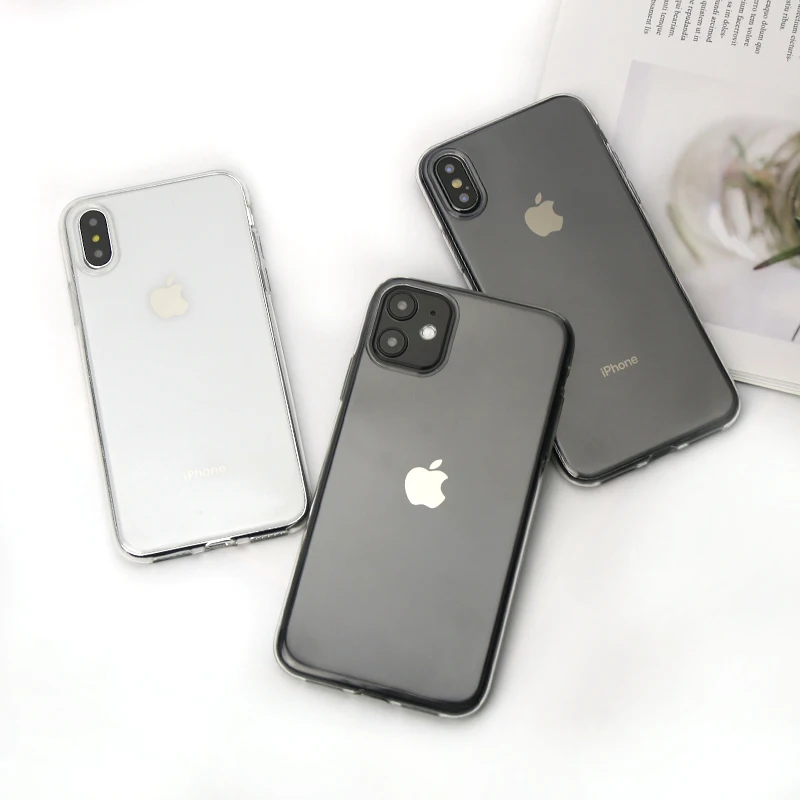 Прозрачный чехол для телефона iPhone 7 XR силиконовый мягкий 11 Pro XS Max X 8 6 s Plus 5 5s новый SE