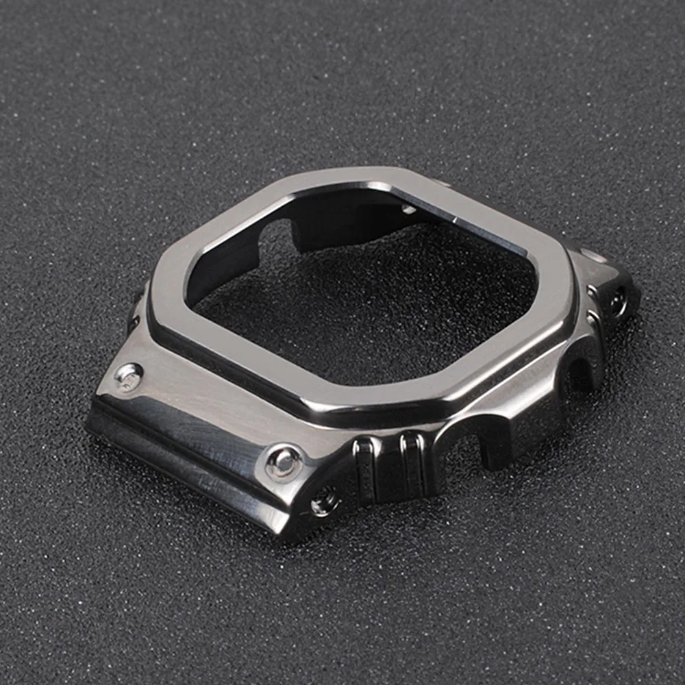 DW5600/5610 Прохладный/классический черный набор часов модификация ремешок для часов ободок 316L нержавеющая сталь