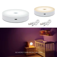motion sensor night light 6 led closet lights rechargeable powered wireless cabinet ir infrared motion detector wall lamp