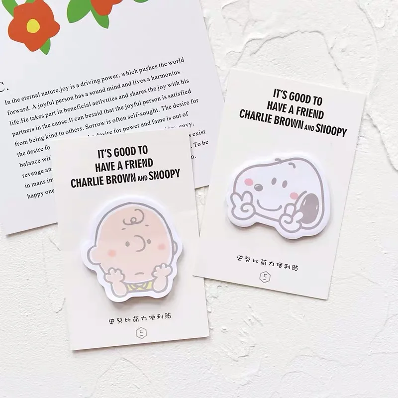 30 листов арахис Charlie Cartoon Kawaii липкая заметка милая собака Изгой креативная