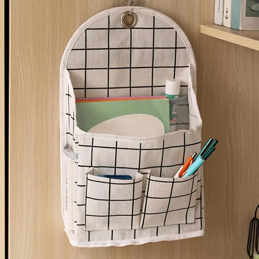 Wall Mounted Wardrobe Organizer Sundries Storage Bag Hanging Cosmetics Bathroom Pouch Toys Wash Jewelry H9W1 | Дом и сад