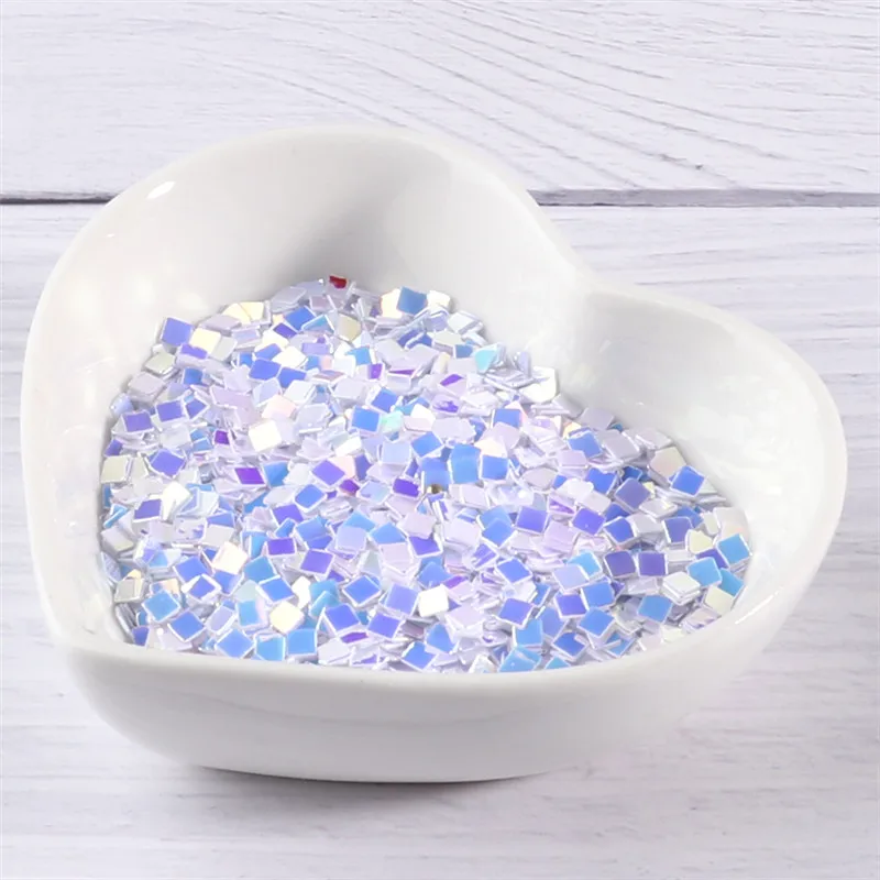 10 фотоблесток разных цветов 2 мм квадратные фотоблестки искусство ногтей