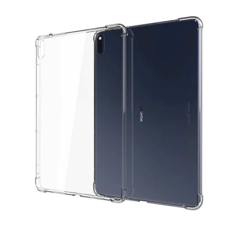 Чехол для Huawei MatePad Pro 5G 2020 прозрачный силиконовый Усиленный бампер из ТПУ 10 8