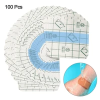 100pcs practical tape swimming tattoos stretch adhesive bandage waterproof bandage transparent film dressing bandages