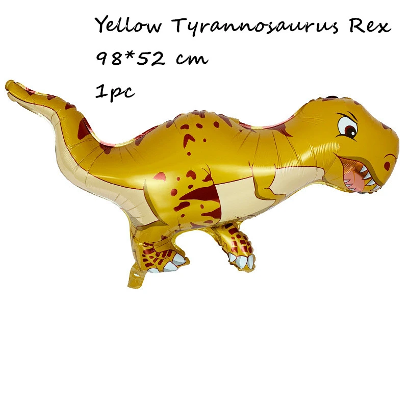 Tyrannosaurus rex 1 шт гуляющий динозавр фольга гелиевые шары мальчики дети ребенок душ лес джунгли животные тематическая вечеринка на день рождения украшения принадлежности - Цвет: Tyrannosaurus rex