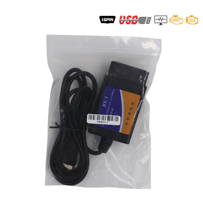 Мини OBDII USB V1.5 сканер для нескольких брендов CAN-BUS ELM327 транспортных средств OBD II ELM 327