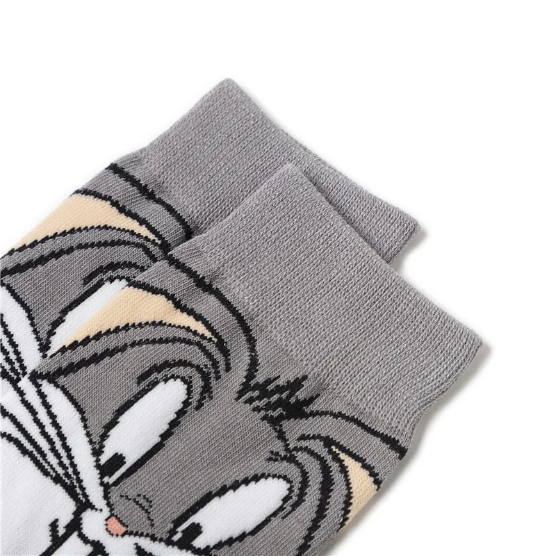 6 шт. унисекс хлопковые носки с рисунком багса Банни анти пот трение аниме