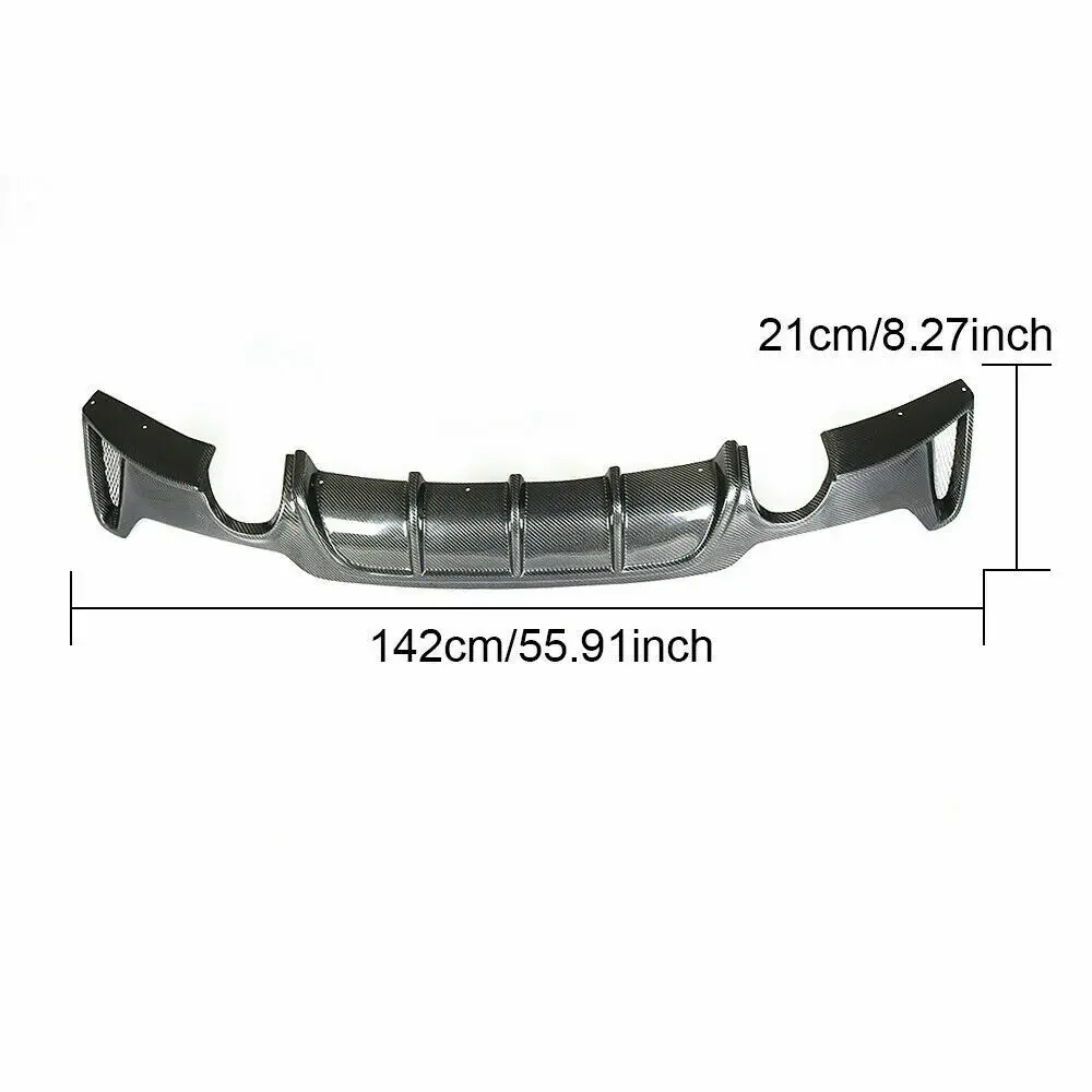 Body Kit For BMW F32 F33 F36 4 Series M Sport 2014-2020 ABS Carbon Fiber Look Rear Diffuser Splitter+Front Spoiler Bumper Lip | Автомобили