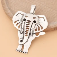 5pcslot tibetan silver lucky large elephant charms animal pendants for necklace jewelry making accessories