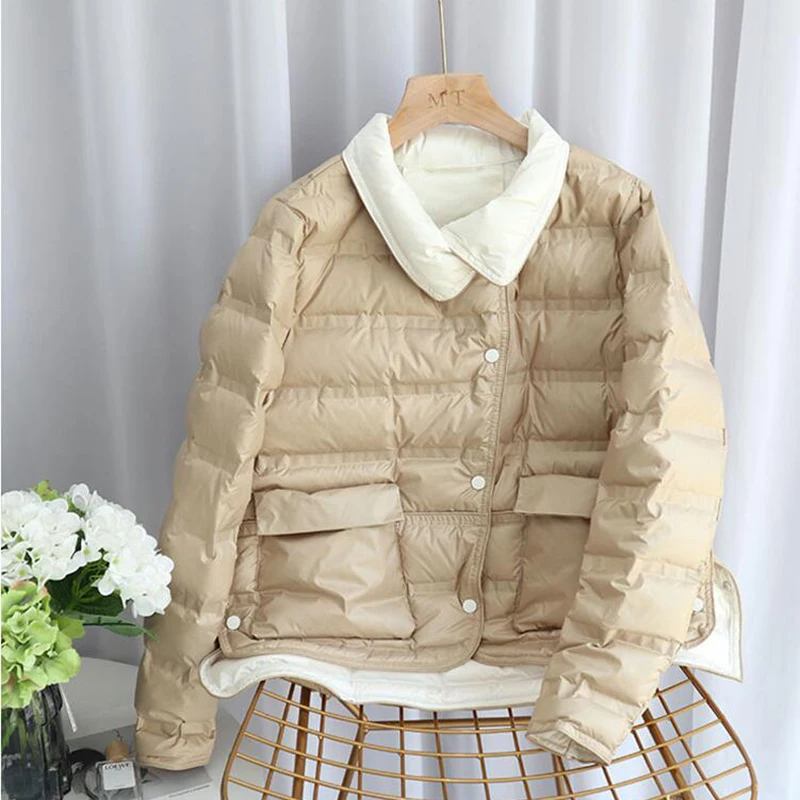 SEDUTMO 2020 зимнее пальто оверсайз на утином пуху женские повседневные теплые