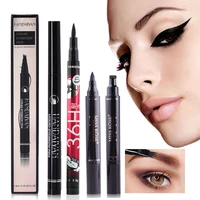 women cosmetics for makeup tools black eyeliner pencil stamp beauty eye liner pen waterproof eyebrow pencil long lasting
