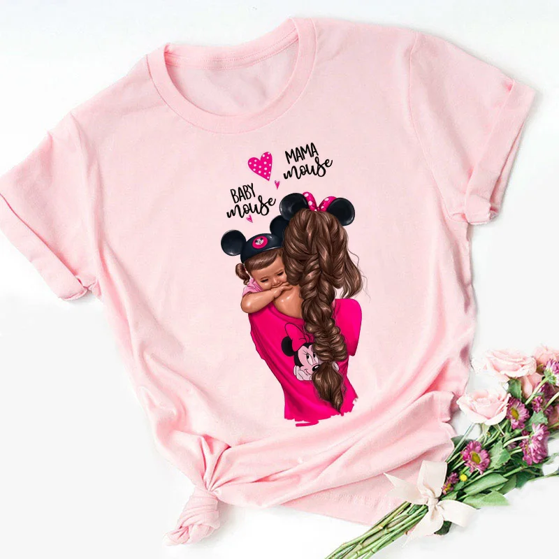 1969-Pink Мама Лето забавная розовая футболка женская футболка Мама Любовь Женская футболка супер плюс размер Модная одежда футболки Harajuku - Цвет: 1969-Pink