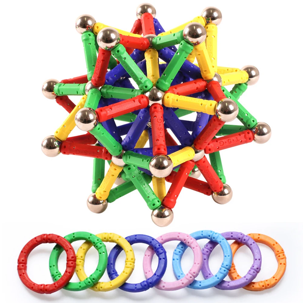 Bloques de construcci&oacute;n magn&eacute;ticos DIY para ni&ntilde;os, dise&ntilde;ador magn&eacute;tico, juego de bloques de construcci&oacute;n, juguetes educativos y regalos, 100 piezas-0
