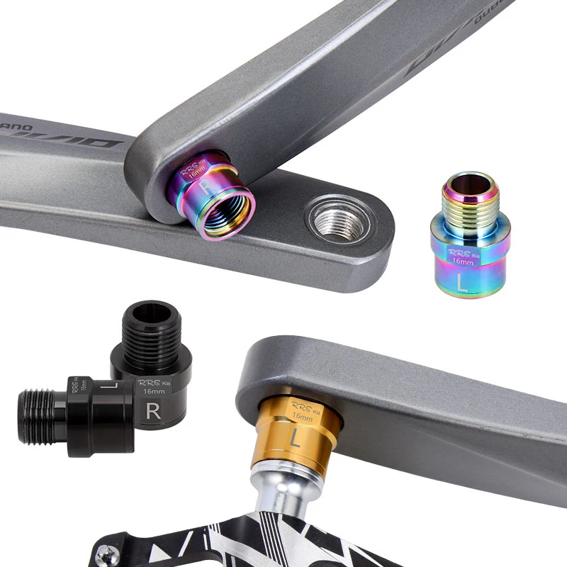 Rrskit Stainless Steel Material Bike Pedal Axle Extenders Bicycle Pedal Extension Bolts Spacers For MTB Road Bicycle Pedals images - 6