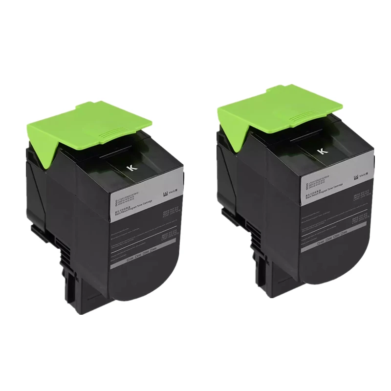 4 шт. черный тонер 310 для Lexmark 8K CX Тонер картридж CX310 410 510 CS310 CX410 CX510 лазерный