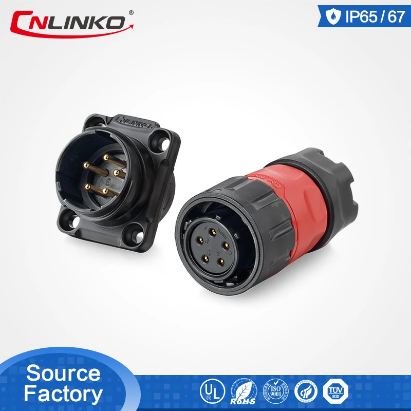 YM-20 5Pin Set CNLINKO 2-12 Pin пайка M20 большая панель типа mount amp высокомощный Электрический IP67 водонепроницаемый разъем - Цвет: YM-20 5Pin Set