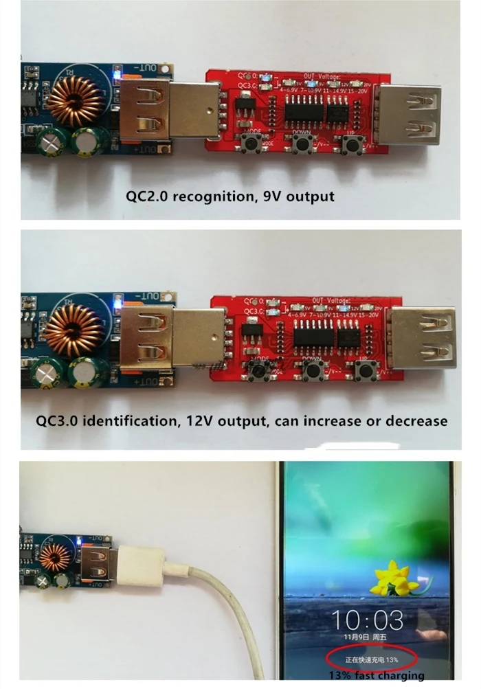 USB DC    12  24   QC3.0        Qualcomm QC3.0