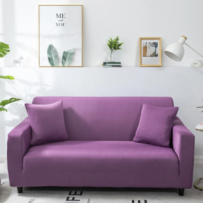 

Elastic Plain Solid Sofa Cover Stretch Tight Wrap All-inclusive Sofa Cover for Living Room funda sofa Couch Cover 1/2/3/4 Seater