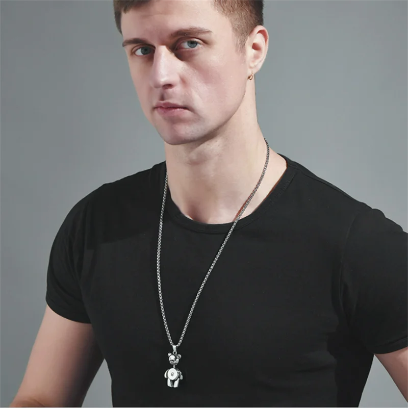 Цепочка с подвеской в стиле хип-хоп для мужчин и женщин длинное ожерелье из