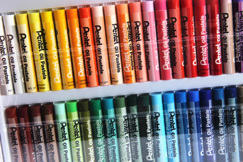 Мелки для рисования Pentel PHN Arts Color Oil Pastels японские нетоксичные моющиеся 12/16/25/36/50