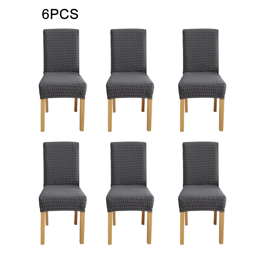 

6pcs Dining Chair Cover Slipcovers Seat Protector Restaurant Banquet Stretch Scratch-proof Party Home Kitchen Removable Washable