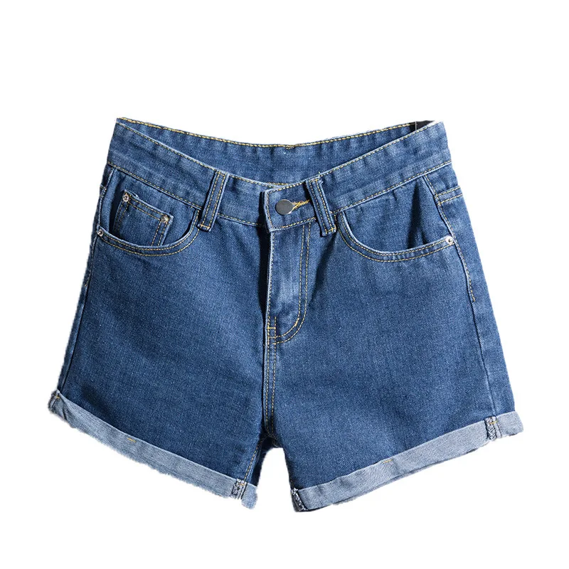 

Shorts Women 2021 New Summer New Edge High Waist Shorts Jeans Female Trousers Women's Clothing High Waisted Shorts Solid