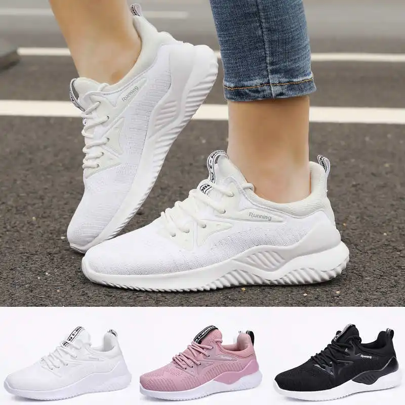 

Running Shoes for Women Big Size Mesh Sneakers Femme Lace Up Sport Shoes Woman Low Top Non-slip Women's Summer Sports Shoes 26G