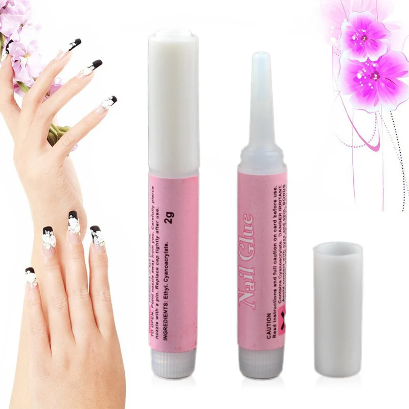 

NEW Mini Beauty Nail Glue For False Art Decorate UV Acrylic Rhinestones 2g High Quality Nail Glue Tips Nail Art Tool