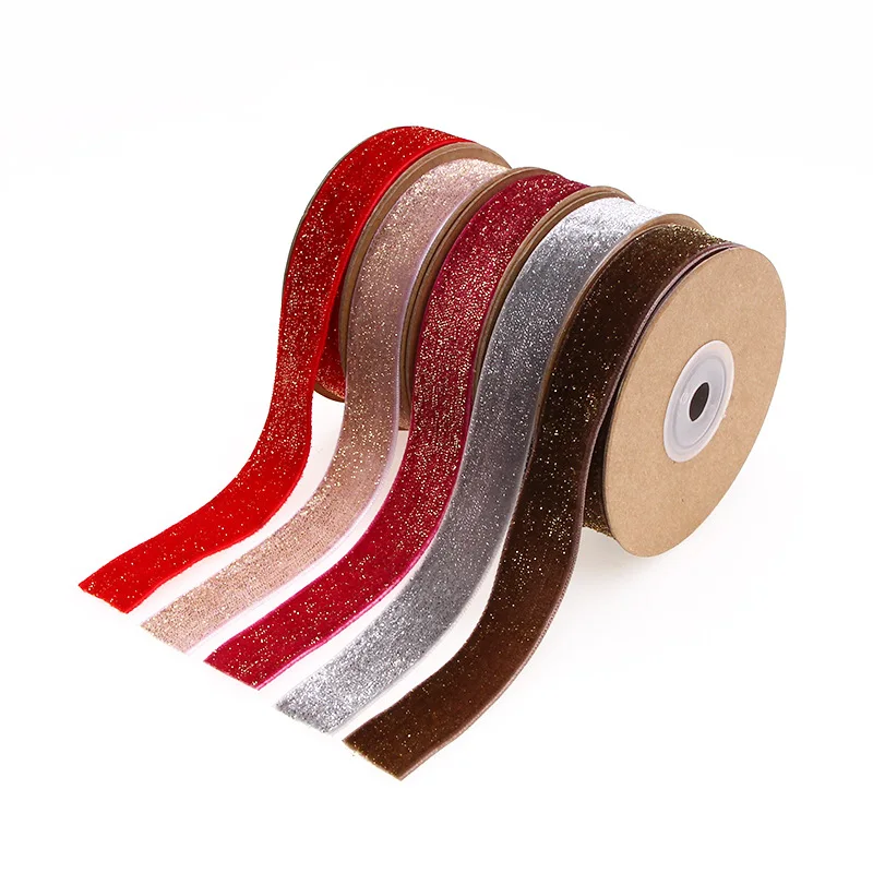 Бархатная лента 5 метров 20 мм